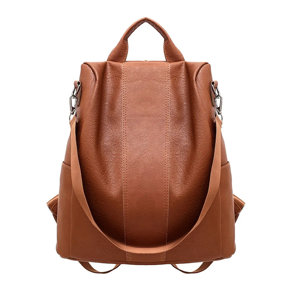 High Quality PU Leather Backpack Women Patchwork Casual Anti-Theft Backpacks Popular
High Quality PU Leather Backpack Women Patchwork Casual Anti-Theft Backpacks Popular