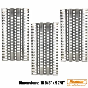 Hisencn 3Pack Stainless Steel Heat Plate, Heat Shield, Burner Cover Replacement For Select DCS Gas Grill Models
Hisencn 3Pack Stainless Steel Heat Plate, Heat Shield, Burner Cover Replacement For Select DCS Gas Grill Models