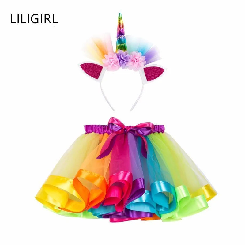 LILIGIRL Unicorn Headband Princess Tutu Skirt Baby Girls Clothes Rainbow Kids Party Clothes for Girls Skirts Children Ball Gown
LILIGIRL Unicorn Headband Princess Tutu Skirt Baby Girls Clothes Rainbow Kids Party Clothes for Girls Skirts Children Ball Gown
