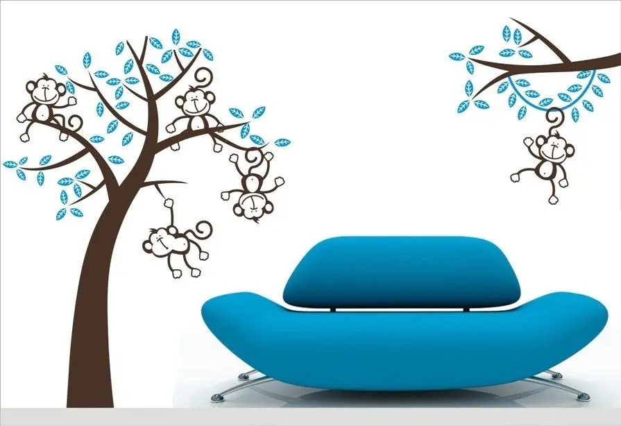 LARGE SIZE Monkey Tree Wall Stickers Decor Kids Room Nursery Vinyl Decals DIY Wallpaper Hot Selling Wall Tattoo Mural SA377
LARGE SIZE Monkey Tree Wall Stickers Decor Kids Room Nursery Vinyl Decals DIY Wallpaper Hot Selling Wall Tattoo Mural SA377