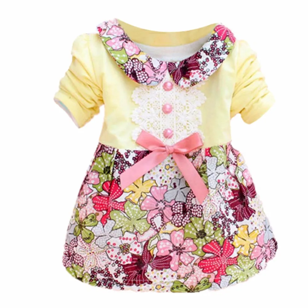 Children Girls Sping&Summer New Toddler Baby Girls Floral Princess Dress Bow One Piece Kids Dress 0-2Y
Children Girls Sping&Summer New Toddler Baby Girls Floral Princess Dress Bow One Piece Kids Dress 0-2Y