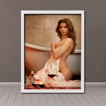 Seducing Naked Beauty Girl with Tub Artwork Frame Painting Wall Mounted Handicraft Accessories for Shower and Bathroom Decor
Seducing Naked Beauty Girl with Tub Artwork Frame Painting Wall Mounted Handicraft Accessories for Shower and Bathroom Decor