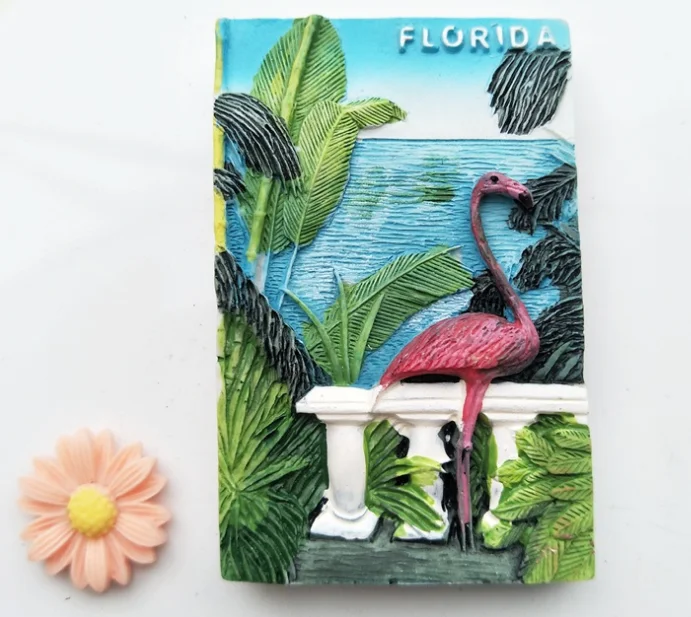 1Pcs Handmade Painted Florida Flamingos Resin 3D Fridge Magnet U.S Tourism Souvenirs Refrigerator Magnetic Stickers Home Decor
1Pcs Handmade Painted Florida Flamingos Resin 3D Fridge Magnet U.S Tourism Souvenirs Refrigerator Magnetic Stickers Home Decor