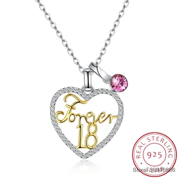 SMTCAT Crystals From 925 Silver Necklace A variety of wearing heart-shaped Forever18 Pendant Necklace Women's Gift
SMTCAT Crystals From 925 Silver Necklace A variety of wearing heart-shaped Forever18 Pendant Necklace Women's Gift