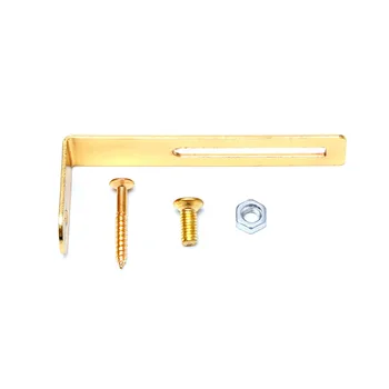 Gold Pickguard mounting Bracket L Shape For LP Electric Guitar w Nut Screw high quality
Gold Pickguard mounting Bracket L Shape For LP Electric Guitar w Nut Screw high quality