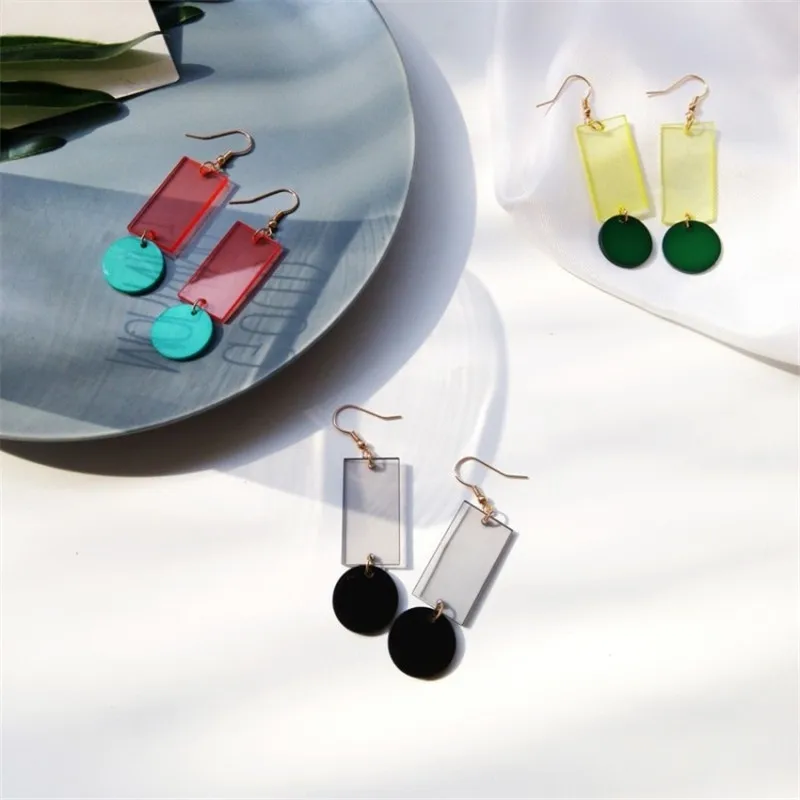 Acrylic Board Transparent Geometric Earrings Japanese and Korean Fashion Tide Women Temperament Simple Young Girl Earrings
Acrylic Board Transparent Geometric Earrings Japanese and Korean Fashion Tide Women Temperament Simple Young Girl Earrings