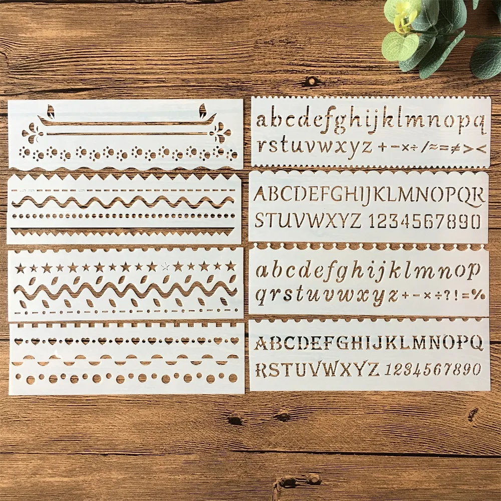 8Pcs/Set 7inch Alphabet Letters Wavy DIY Layering Stencils Painting Scrapbook Coloring Embossing Album Decorative Card Template
8Pcs/Set 7inch Alphabet Letters Wavy DIY Layering Stencils Painting Scrapbook Coloring Embossing Album Decorative Card Template
