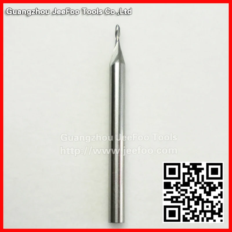 JEEFOO High Quality 3.175*1.0*3 Solid carbide two spiral flute ball nose bits for cnc machine
JEEFOO High Quality 3.175*1.0*3 Solid carbide two spiral flute ball nose bits for cnc machine