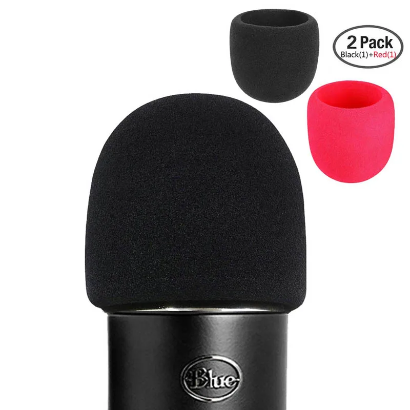 SHELKEE Foam Microphone Windscreen for Blue Yeti ,Yeti Pro condenser microphones- as a pop filter for the microphones 2 pack
SHELKEE Foam Microphone Windscreen for Blue Yeti ,Yeti Pro condenser microphones- as a pop filter for the microphones 2 pack