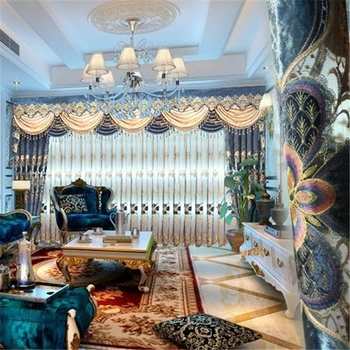 Royal Classic Aristocratic Blue Embroidered High Quality Blackout Curtains for Living Room with Luxury Voile Curtain for Bedroom
Royal Classic Aristocratic Blue Embroidered High Quality Blackout Curtains for Living Room with Luxury Voile Curtain for Bedroom