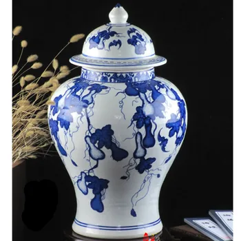 34-45cm Chinese Antique Qing Qianlong Mark Blue And White Ceramic Porcelain Vase Ginger Jar Vase Home Decorations R1874
34-45cm Chinese Antique Qing Qianlong Mark Blue And White Ceramic Porcelain Vase Ginger Jar Vase Home Decorations R1874