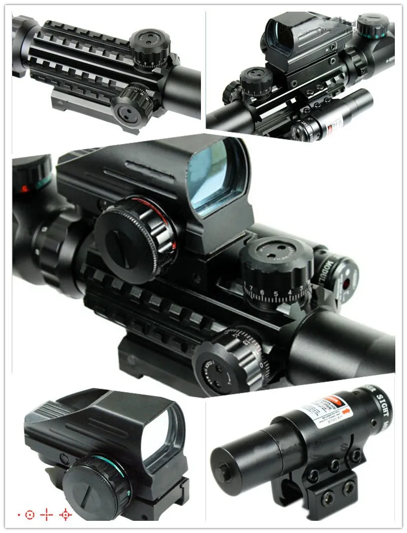 4-12X50 EG Military Tactical Riflescope Combo Holographic 4 Reticle Red Dot Sight & Red Laser Hunting Rifle Gun Scope Optics
4-12X50 EG Military Tactical Riflescope Combo Holographic 4 Reticle Red Dot Sight & Red Laser Hunting Rifle Gun Scope Optics