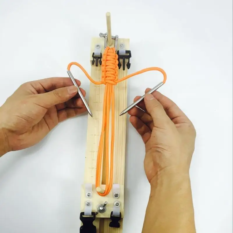 1PC Bracelet Knitting Tool DIY Jigs Solid Wood Paracord Maker Wristband Maker Braided Parachute Cord Bracelet Weaving Tools
1PC Bracelet Knitting Tool DIY Jigs Solid Wood Paracord Maker Wristband Maker Braided Parachute Cord Bracelet Weaving Tools