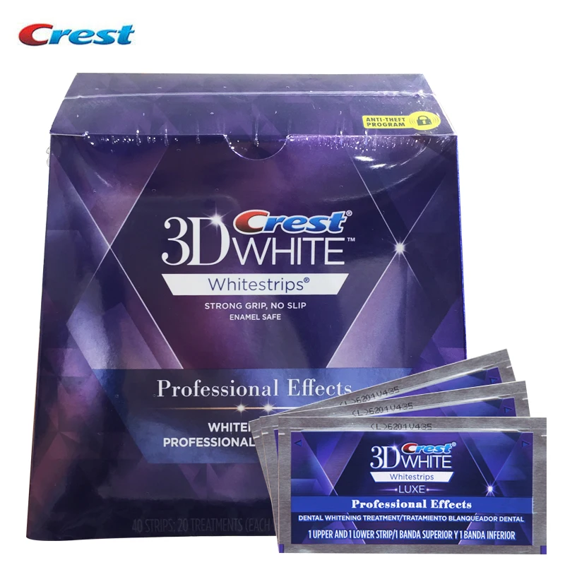 3D White Teeth Whitestrips Luxe Professional Effects for Adult Stain Removing Original Oral Hygiene Teeth Whitening Strips