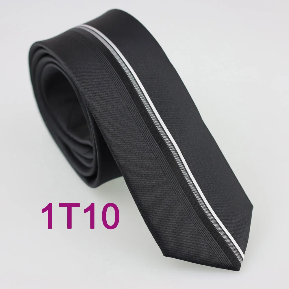 YIBEI Coachella галстук черный с серебряной и серой вертикальной полоской Gravata Masculino