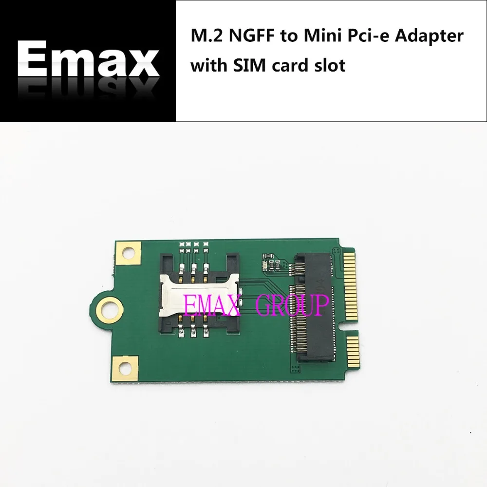 M.2 NGFF to Mini Pci-e Adapter with SIM card slot for EM06-A /EM06-J EM7305 N5321GW/EM7355/EM05-E/ME906E EM7345 etc.
M.2 NGFF to Mini Pci-e Adapter with SIM card slot for EM06-A /EM06-J EM7305 N5321GW/EM7355/EM05-E/ME906E EM7345 etc.