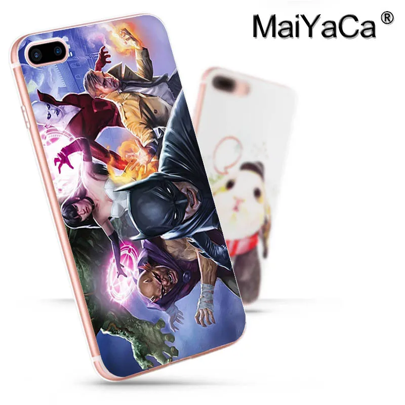 MaiYaCa Justice League Dark Colorful Phone Accessories Case for Apple iPhone 8 7 6 6S Plus X 5 5S SE XS XR XS MAX Mobile Cover