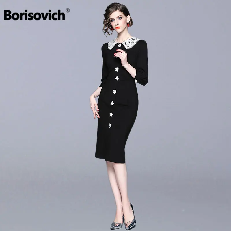 Borisovich Ladies Elegant Party Dress New 2019 Spring Fashion Peter Pan Collar Knee-length Women Casual Pencil Dresses N475
Borisovich Ladies Elegant Party Dress New 2019 Spring Fashion Peter Pan Collar Knee-length Women Casual Pencil Dresses N475