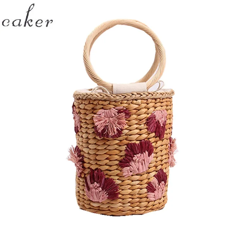 Japan Style 2019 Women Flower Straw Bags Fashion High Quality Circle Ring Bucket Bags Drop Shipping
Japan Style 2019 Women Flower Straw Bags Fashion High Quality Circle Ring Bucket Bags Drop Shipping