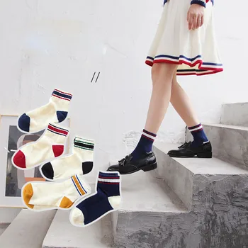 Winter Funny Socks Women Girls Stripe Socks Mid Tube Socks Cotton Retro Style Sock Harajuku Calcetines Mujer Meias Streetwear
Winter Funny Socks Women Girls Stripe Socks Mid Tube Socks Cotton Retro Style Sock Harajuku Calcetines Mujer Meias Streetwear