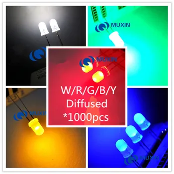 5000pcs/lot 5 Colors F5 5MM Round Yellow White Red Green Blue Diffused Round DIP Diode LED Lamp Light
5000pcs/lot 5 Colors F5 5MM Round Yellow White Red Green Blue Diffused Round DIP Diode LED Lamp Light