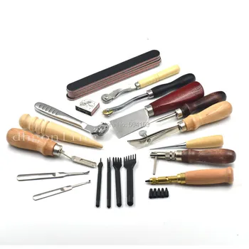 18 Pcs Leather Hole Grinding Polish Sewing Punch Groover Skiving Knife Awl Leather Craft Tools
18 Pcs Leather Hole Grinding Polish Sewing Punch Groover Skiving Knife Awl Leather Craft Tools