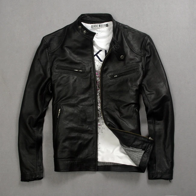 Factory New Fashion Men Genuine Cowhide Leather Jackets Casual Slim Coat Brand jaqueta masculina Motorcycle Jaquetas Size M-XXL
Factory New Fashion Men Genuine Cowhide Leather Jackets Casual Slim Coat Brand jaqueta masculina Motorcycle Jaquetas Size M-XXL