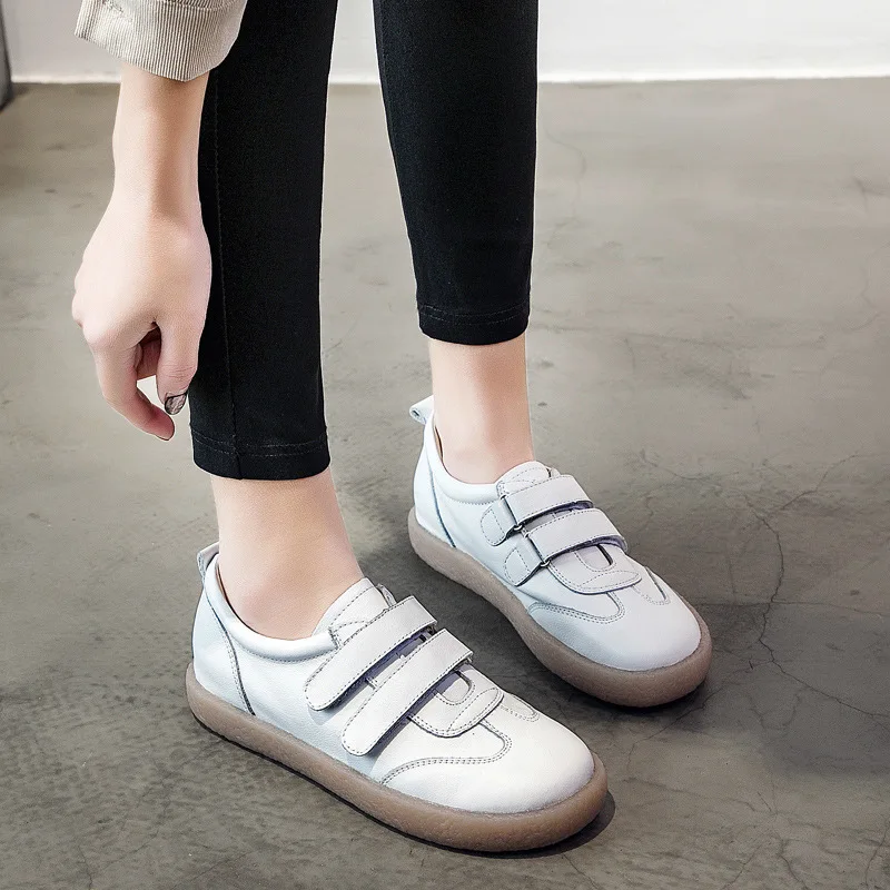 Women White Flats Leather Low Heels Casual Shoes Women 2019 Handmade Genuine Leather Women Flats Lazy Shoes Set Foot Spring Shoe
Women White Flats Leather Low Heels Casual Shoes Women 2019 Handmade Genuine Leather Women Flats Lazy Shoes Set Foot Spring Shoe