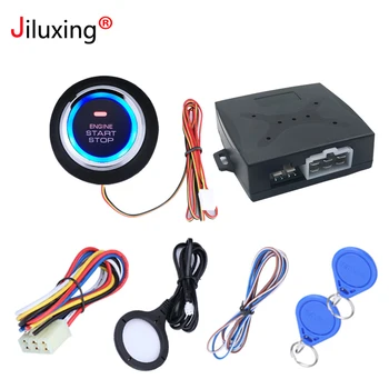 Jiluxing Car Alarm Engine Push Button Start Stop Button RFID Lock Ignition Switch Keyless Entry System Starter Anti-theft System
Jiluxing Car Alarm Engine Push Button Start Stop Button RFID Lock Ignition Switch Keyless Entry System Starter Anti-theft System