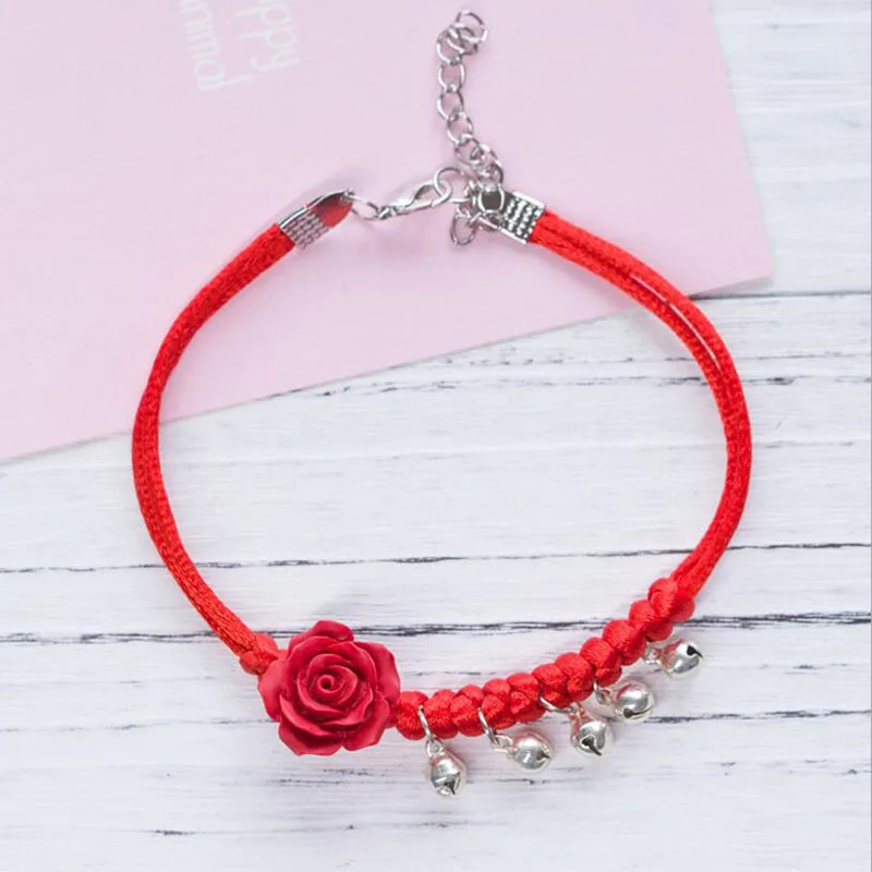 Surou Western Ethos Sweet Bell Water Droplets Hand Woven Ankles Female Lucky Red Rope Ornaments Bijouterie Boho
Surou Western Ethos Sweet Bell Water Droplets Hand Woven Ankles Female Lucky Red Rope Ornaments Bijouterie Boho