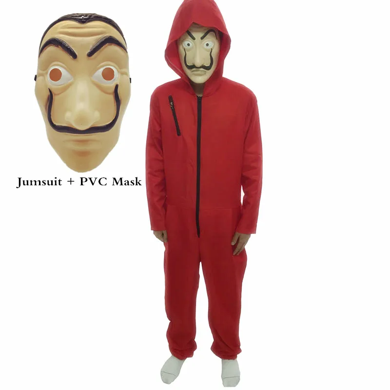 Ainiel Salvador Dali Cosplay Costume La Casa De Papel Cosplay Fancy Red Jumpsuit Clothes Halloween Party for Adult Women and Men
Ainiel Salvador Dali Cosplay Costume La Casa De Papel Cosplay Fancy Red Jumpsuit Clothes Halloween Party for Adult Women and Men