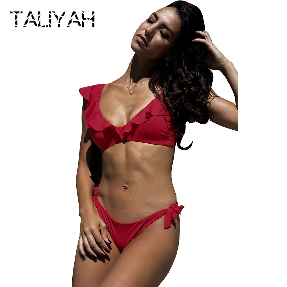 Brazilian solid bikini set wooden ear lovely girls swimwear bandage bow swimming suit women sexy gather 2019 bikini swimsuit
Brazilian solid bikini set wooden ear lovely girls swimwear bandage bow swimming suit women sexy gather 2019 bikini swimsuit