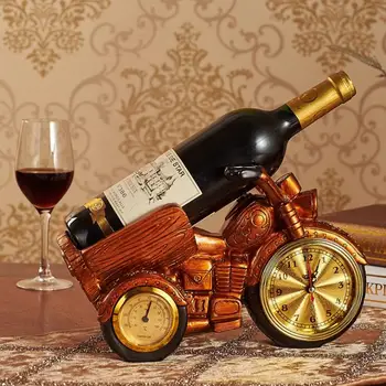 Motorbike Figurine Wine Holders Resin Wine Rack Stand Cook Wine Bottle Holder with Watch & Thermometer Romantic Dinner
Motorbike Figurine Wine Holders Resin Wine Rack Stand Cook Wine Bottle Holder with Watch & Thermometer Romantic Dinner