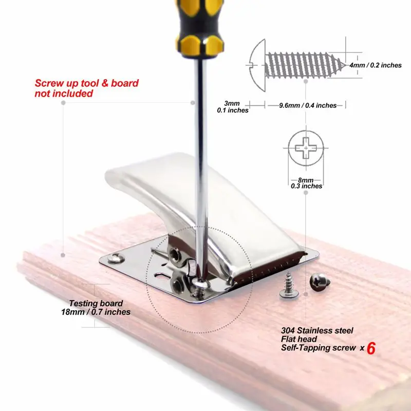 Stainless Steel Fillet Clamp for Fish Cleaning Board Deep-jaw Fish Tail Clip WITH Mounting Screws Knife Bait Fishing Pliers To
Stainless Steel Fillet Clamp for Fish Cleaning Board Deep-jaw Fish Tail Clip WITH Mounting Screws Knife Bait Fishing Pliers To