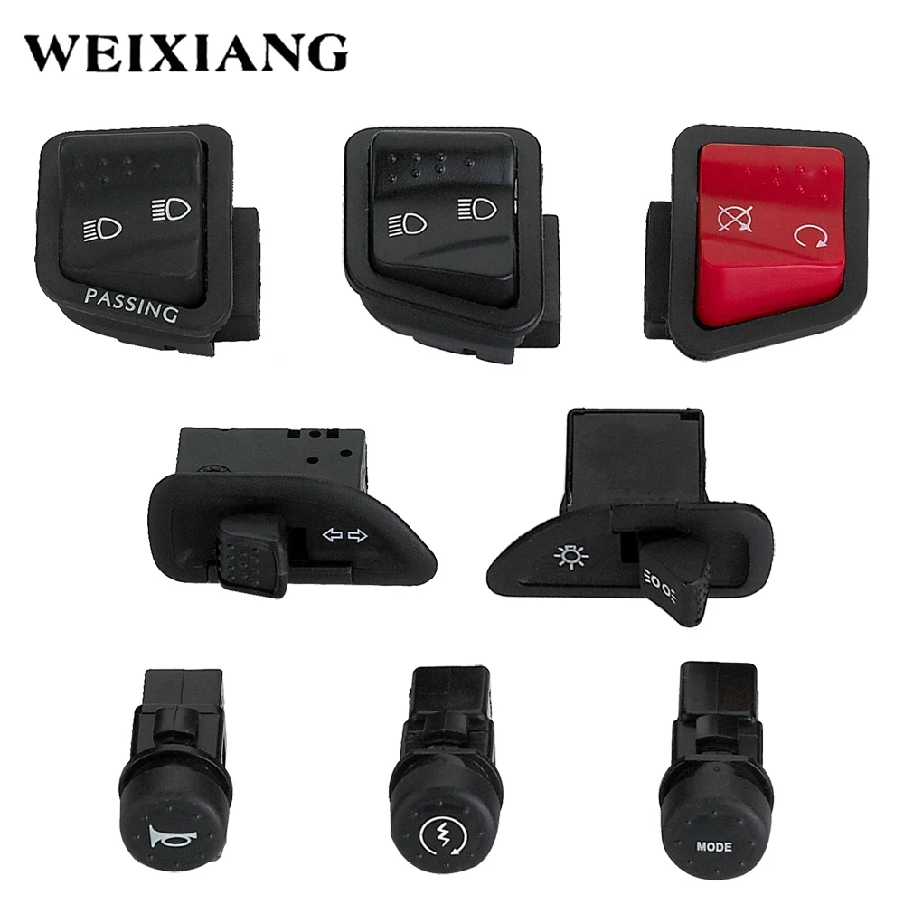 8 X Motorcycle Switches Button Horn Turn Signal High Low Beam Electric Start Buttons Assembly For PIAGGIO Zip 50 Fly 100 150
8 X Motorcycle Switches Button Horn Turn Signal High Low Beam Electric Start Buttons Assembly For PIAGGIO Zip 50 Fly 100 150