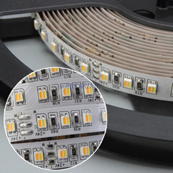 5m High quality DC12/24V SMD 5050 2IN1 LED CCT Color Temperature Adjustable & Dimmable LED Strip Light 14.4W/M Free Shipping
5m High quality DC12/24V SMD 5050 2IN1 LED CCT Color Temperature Adjustable & Dimmable LED Strip Light 14.4W/M Free Shipping