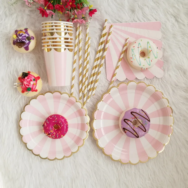 Pink White Gold Plate Cup Paper Napkin Straw Disposable Tableware Set for Wedding Kids Birthday Party Decoration Favors Supplies
Pink White Gold Plate Cup Paper Napkin Straw Disposable Tableware Set for Wedding Kids Birthday Party Decoration Favors Supplies