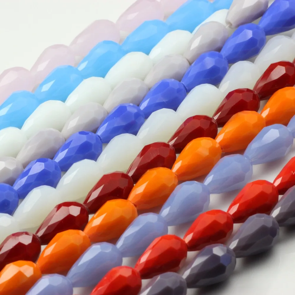 Faceted Glass Drop Beads 8x12mm Czech Crystal Droplet Loose Charm Beads Crystals For Needlework Diy Making Making Jewelry
Faceted Glass Drop Beads 8x12mm Czech Crystal Droplet Loose Charm Beads Crystals For Needlework Diy Making Making Jewelry