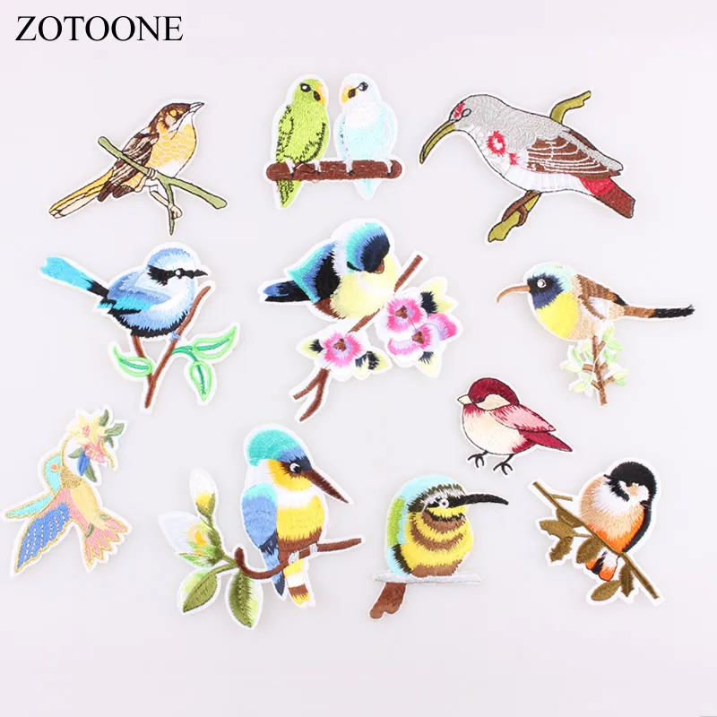 ZOTOONE Birds Patch Embroidery Iron on Patch for Clothing Dresses Sewing Applique Embroidery 1PC DIY Supplies Crafts Sticker C
ZOTOONE Birds Patch Embroidery Iron on Patch for Clothing Dresses Sewing Applique Embroidery 1PC DIY Supplies Crafts Sticker C