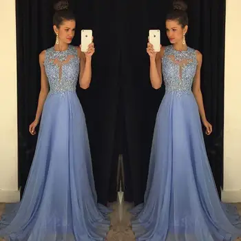 Lavender 2019 Prom Dresses vestidos de gala robe de soiree Lace Applique Beads Formal evening dress Long Chiffon Party Gown
Lavender 2019 Prom Dresses vestidos de gala robe de soiree Lace Applique Beads Formal evening dress Long Chiffon Party Gown