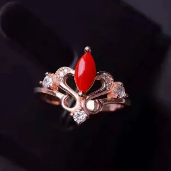 Fidelity Natural red coral Ring s925 sterling silver Natural 4*8mm red gemstone hollow lace ring noble fine Jewelry for women
Fidelity Natural red coral Ring s925 sterling silver Natural 4*8mm red gemstone hollow lace ring noble fine Jewelry for women