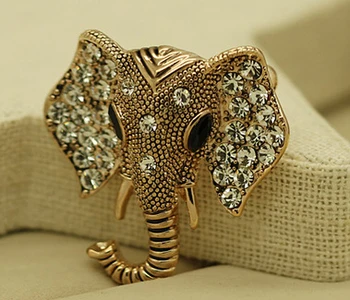 Vintage strass elephant head brooch/new 2015 korean luxury elegant rhinestone broches men wedding accessories wholesale/atacado
Vintage strass elephant head brooch/new 2015 korean luxury elegant rhinestone broches men wedding accessories wholesale/atacado