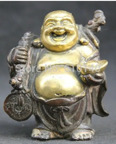 Height 9 cm Chinese Buddhism money Yuan Bao Bronze Happy Laugh Maitreya Buddha Statue
Height 9 cm Chinese Buddhism money Yuan Bao Bronze Happy Laugh Maitreya Buddha Statue