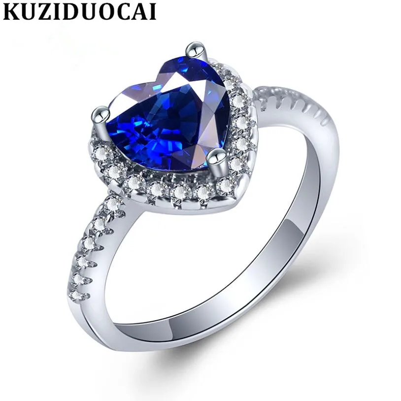 Kuziduocai New Fashion Jewelry Zircon Stainless Steel Heart Of The Sea Wedding Bride Party Rings For Women Anillos Mujer R-544
Kuziduocai New Fashion Jewelry Zircon Stainless Steel Heart Of The Sea Wedding Bride Party Rings For Women Anillos Mujer R-544