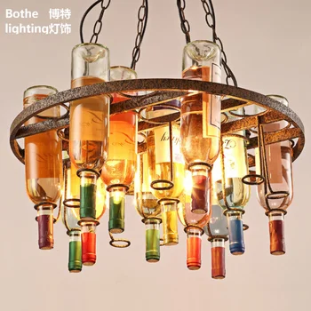 Loft retro Hanging Wine Bottle led ceiling iron Pendant Lamps E27 LED pendant lights for living room bar restaurant Kitchen home
Loft retro Hanging Wine Bottle led ceiling iron Pendant Lamps E27 LED pendant lights for living room bar restaurant Kitchen home