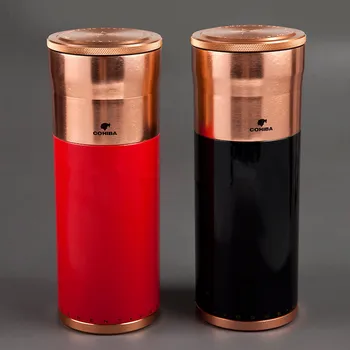 COHIBA Beautiful Gadgets Aluminium Alloy Travel Cigar Tube Portable Jar MINI Humidor W/ Humidifier Hygrometer
COHIBA Beautiful Gadgets Aluminium Alloy Travel Cigar Tube Portable Jar MINI Humidor W/ Humidifier Hygrometer