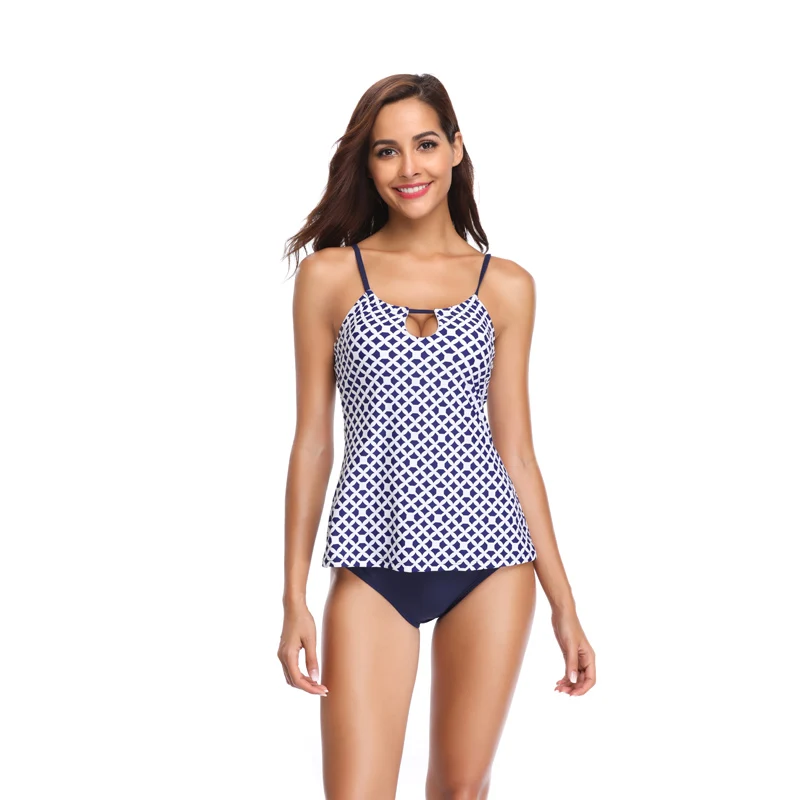 SHEKINI Women's Polka Dot Backless High-Neck Halter Tankini Top and Bottom Swimsuits
SHEKINI Women's Polka Dot Backless High-Neck Halter Tankini Top and Bottom Swimsuits
