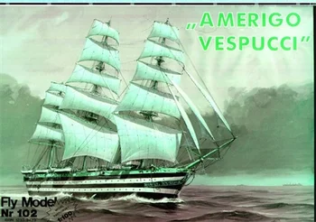 Military Navy Warship Paper Model Amerigo Visposi High Mast Horizontal Sailing Ship
Military Navy Warship Paper Model Amerigo Visposi High Mast Horizontal Sailing Ship