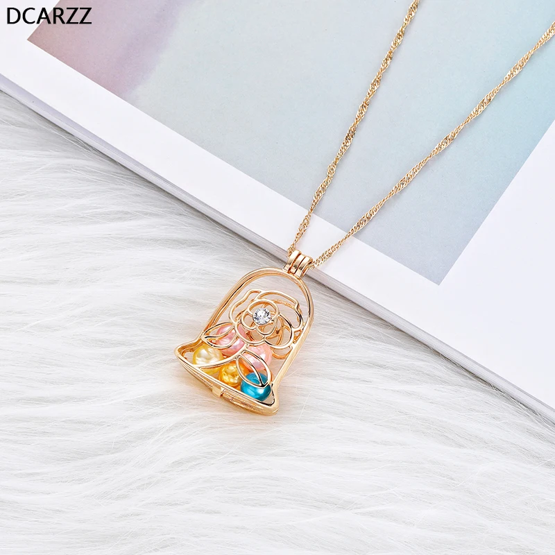 Beauty and the Beast Necklace Enchanted Rose in Terrarium Locket Pendant with Gold Chain Necklaces Pearls Cage Jewelry Wholesale
Beauty and the Beast Necklace Enchanted Rose in Terrarium Locket Pendant with Gold Chain Necklaces Pearls Cage Jewelry Wholesale