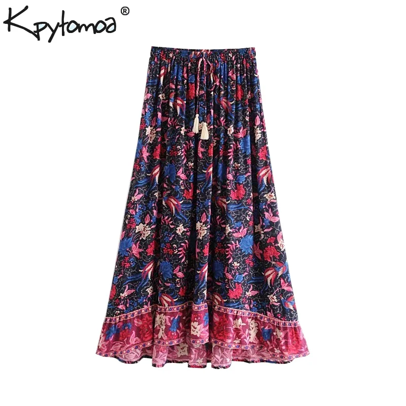 Boho Chic Summer Vintage Floral Bird Print Pleated Maxi Dress Women 2019 Fashion Elastic Waist Drawstring Tassel Beach Skirts
Boho Chic Summer Vintage Floral Bird Print Pleated Maxi Dress Women 2019 Fashion Elastic Waist Drawstring Tassel Beach Skirts
